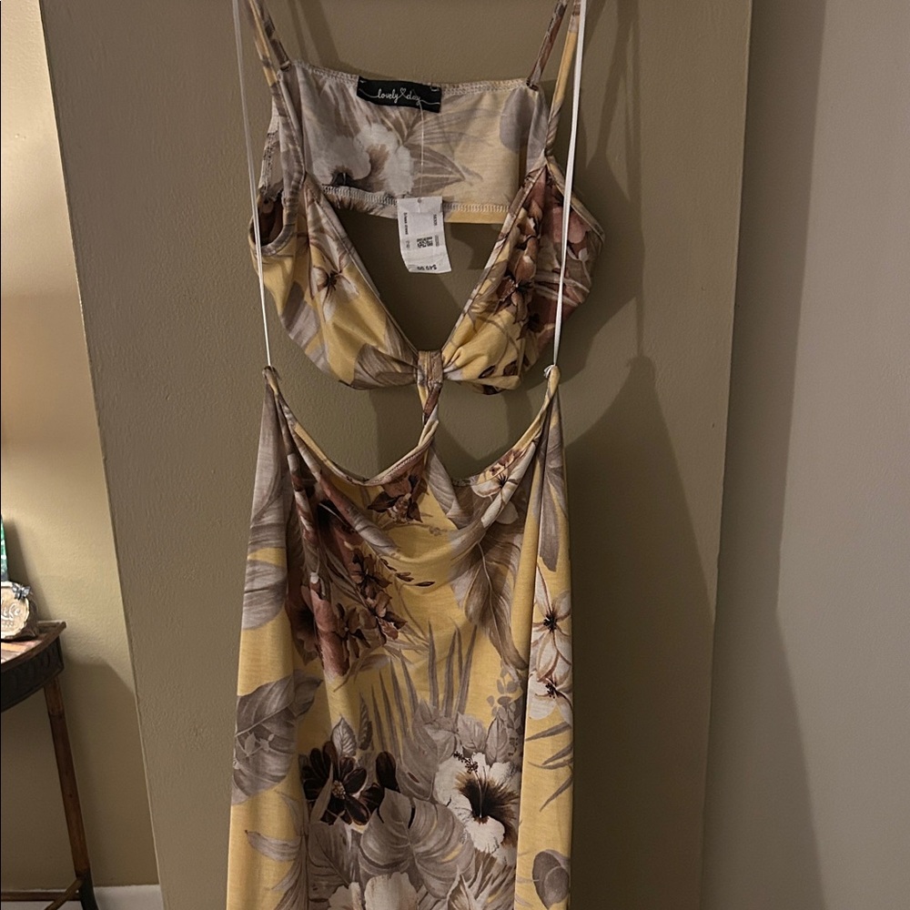 Lovely Day Yellow Floral  Maxi Dress